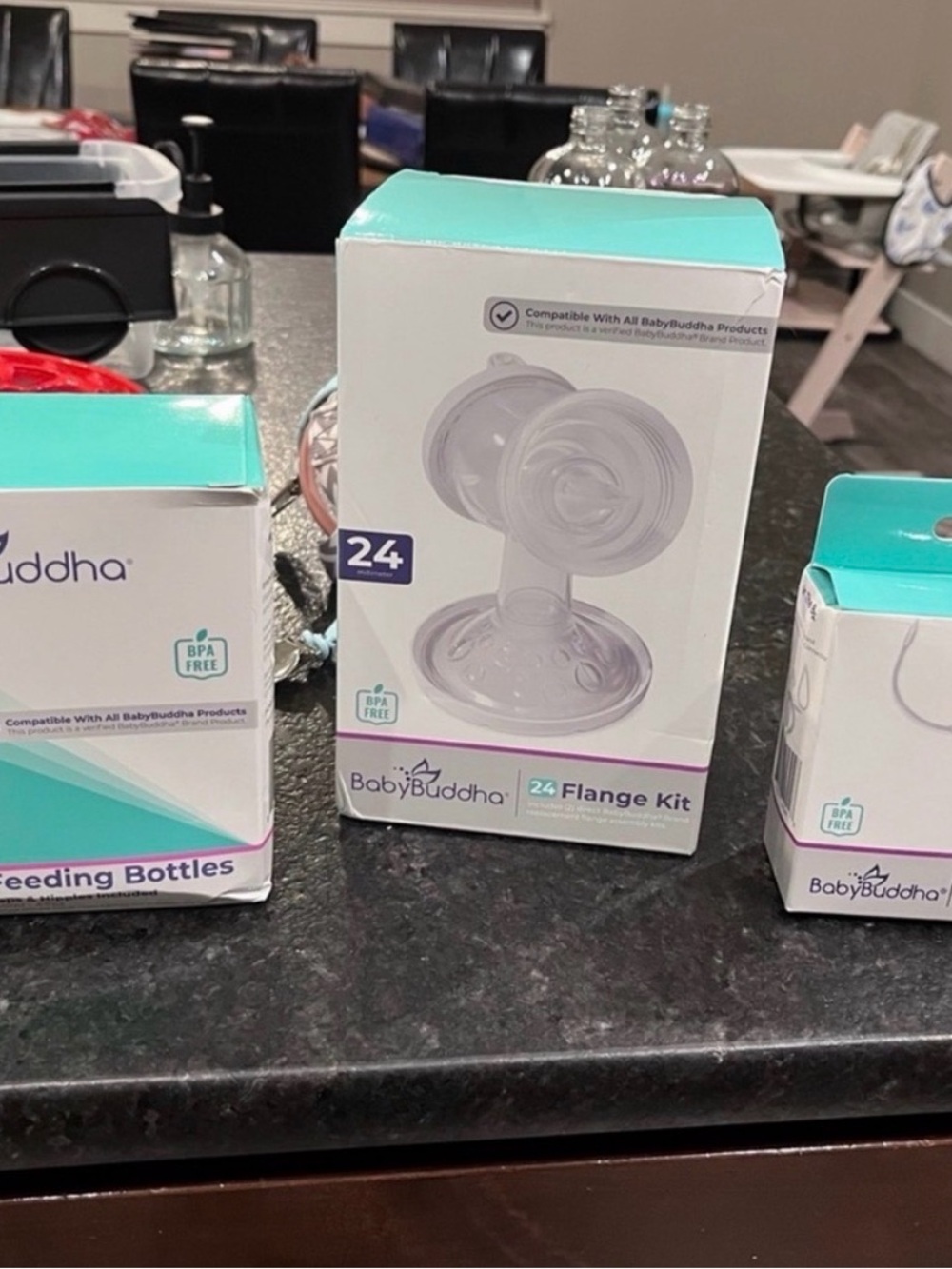 BabyBuddha 24mm Flange Kit in Teal and White